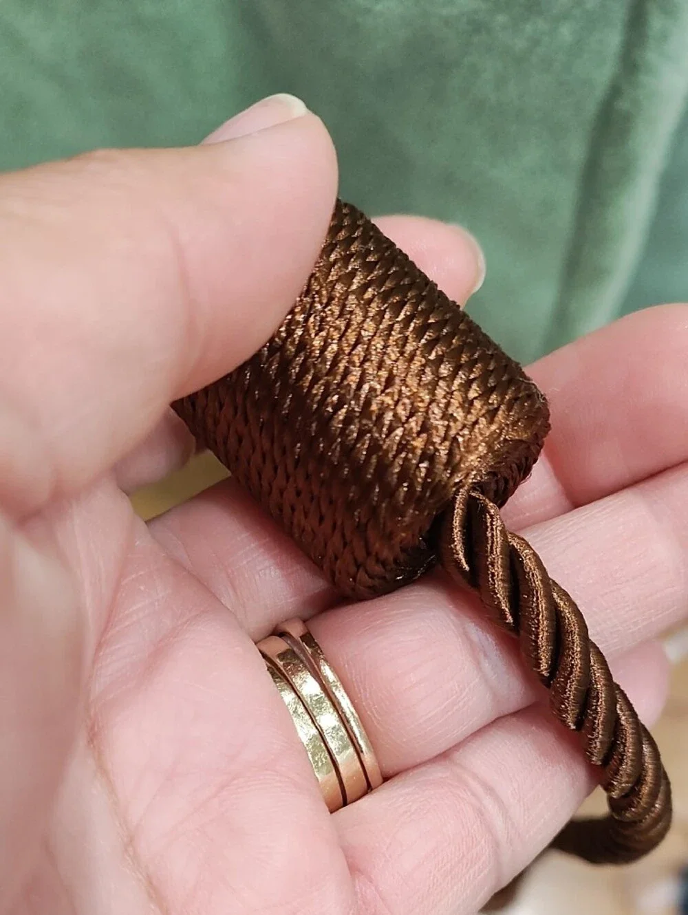 Brown Curtain Tiebacks - Set of 4 Decorative Tassel Cords